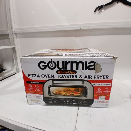 GOURMIA ALL-IN-ONE PIZZA OVEN | TOASTER OVEN | AIR FRYER - 1800W - STAINLESS STEEL/BLACK (MODEL: GPM1270) image 6