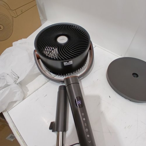DREO 120° OSCILLATING STANDING FAN WITH 9 SPEEDS AND 4 MODES - 37"- 42" / 117SQ.FT COVERAGE - GREY/BRONZE (MODEL: DR-HPF012) image 2
