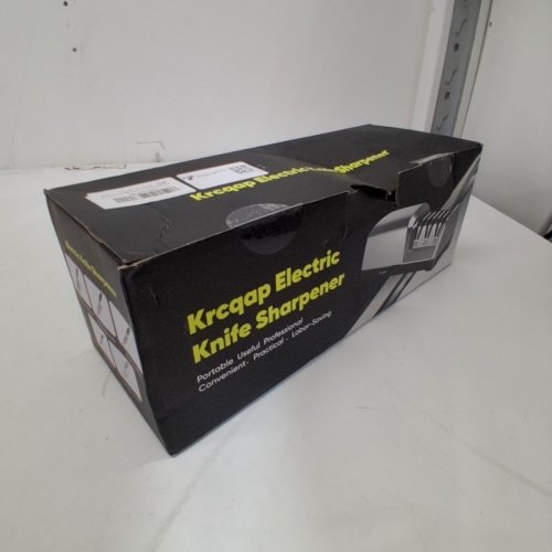 KRCQAP ELECTRIC 3-STAGE DIAMOND ABRASIVE KNIFE SHARPENER - 15° GUIDE ANGLE - STAINLESS STEEL image 6