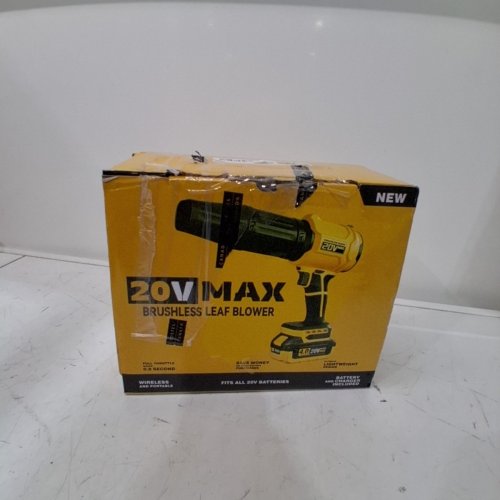 DOOYUTOOL HANDELD ELECTRIC CORDLESS LEAF BLOWER WITH 20V BATTERY - BLACK/YELLOW image 5
