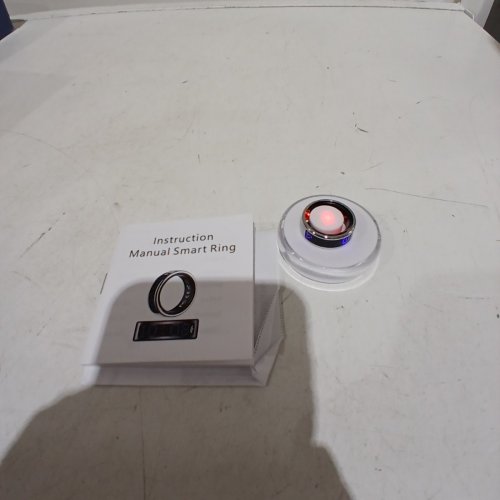RWFIT APP CONTROLLED SMART RING - SIZE 8 - SILVER AND BLACK image 3