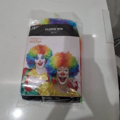 RAINBOW CLOWN WIG -OSFM - MULTICOLOR image 3