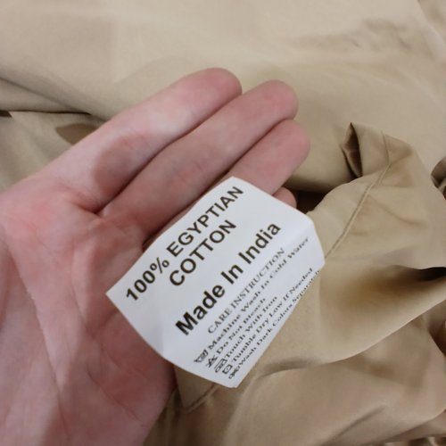 25PK DIFFERENT SHEETING DAYCARE / PRE-SCHOOL COT SHEETS WITH ELASTIC LOOP ANCHORS - 39" X 19.5" - BEIGE image 3