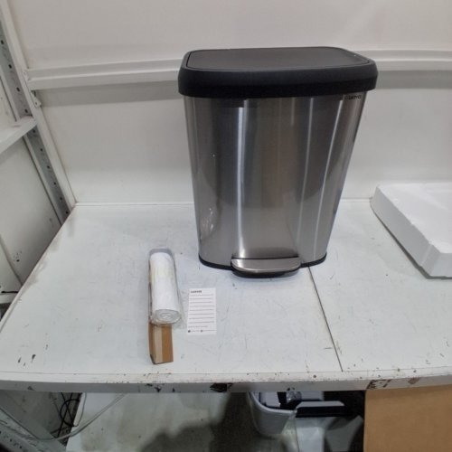 GARVEE STAINLESS STEEL SOFT-CLOSE PEDAL TRASH CAN - 60L - SILVER/BLACK (MODEL: PHK_34E9Y7HX) image 2