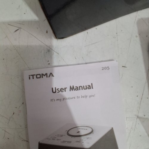ITOMA DIGITAL ALARM CLOCK WITH WIRELESS CHARGING - BLACK / WHITE (MODEL: 205) image 4