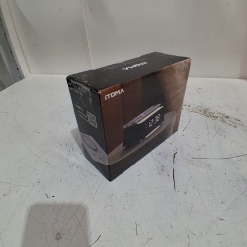 ITOMA DIGITAL ALARM CLOCK WITH WIRELESS CHARGING - BLACK / WHITE (MODEL: 205) image 5