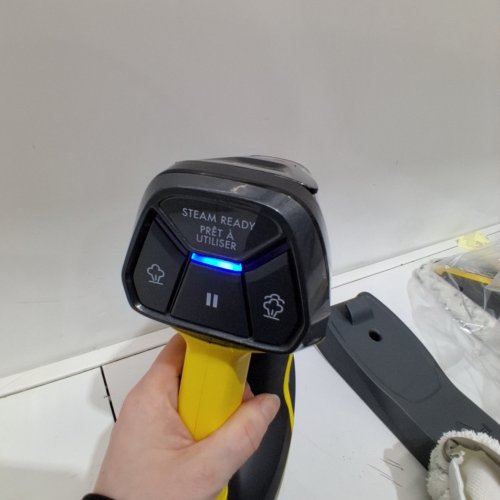 3-IN-1 BISSELL HEAVY DUTY HANDHELD STEAM MOP AND CLEANER AND ACCESSORIES- BLACK/YELLOW (MODEL: 2685B) image 2