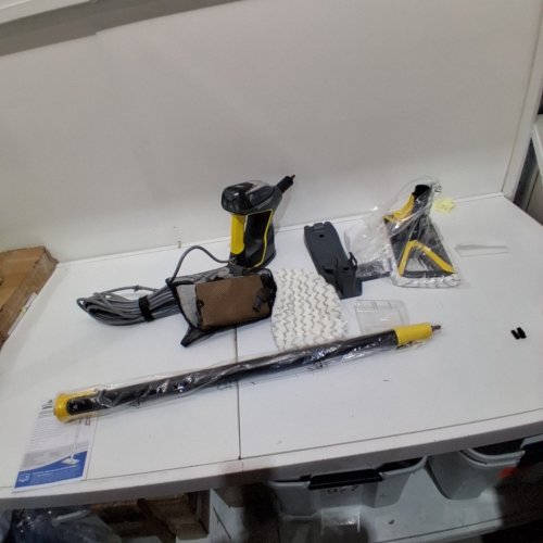3-IN-1 BISSELL HEAVY DUTY HANDHELD STEAM MOP AND CLEANER AND ACCESSORIES- BLACK/YELLOW (MODEL: 2685B) image 3