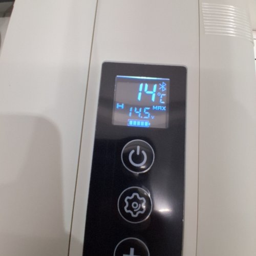 EUHOMY PORTABLE CAR REFRIGERATOR WITH APP CONTROL - 18L - 12V - FROM -4° TO 68°F - BLACK/GREY (MODEL: CFC-18 / CF004-18BL-CAEH) image 2