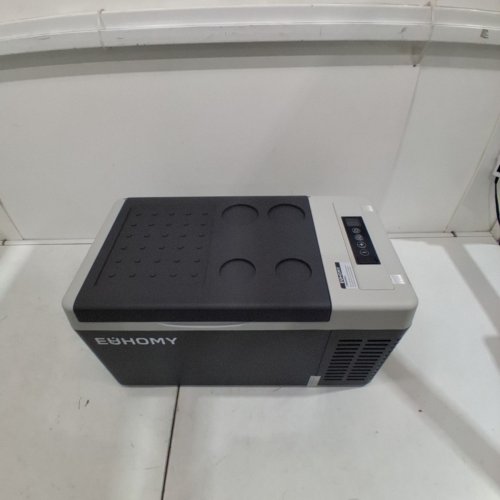 EUHOMY PORTABLE CAR REFRIGERATOR WITH APP CONTROL - 18L - 12V - FROM -4° TO 68°F - BLACK/GREY (MODEL: CFC-18 / CF004-18BL-CAEH) image 6