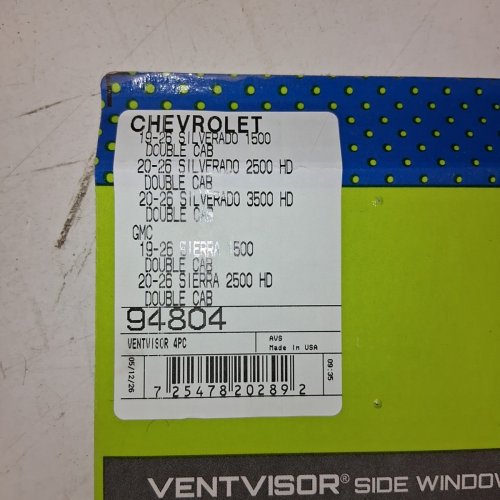 AVS OUTSIDE-MOUNT WINDOW VENTVISOR FITS CHEVORLET GMC SILVERADO 1500 19-22 (MODEL: WV94804) image 3