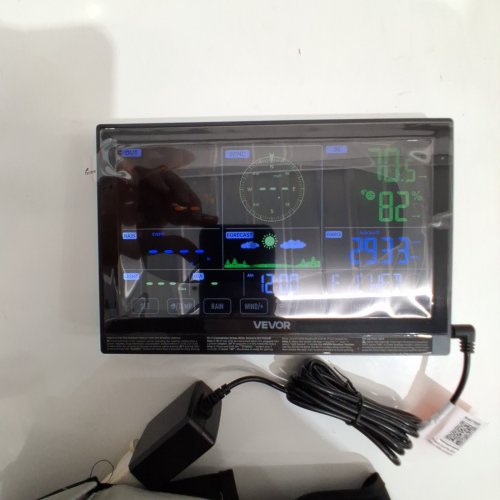 7-IN-1 SOLAR POWERED OUTDOOR SENSOR WIRELESS WEATHER STATION WITH 7.5" VA DISPLAY - WHITE (MODEL: YT60307) image 2