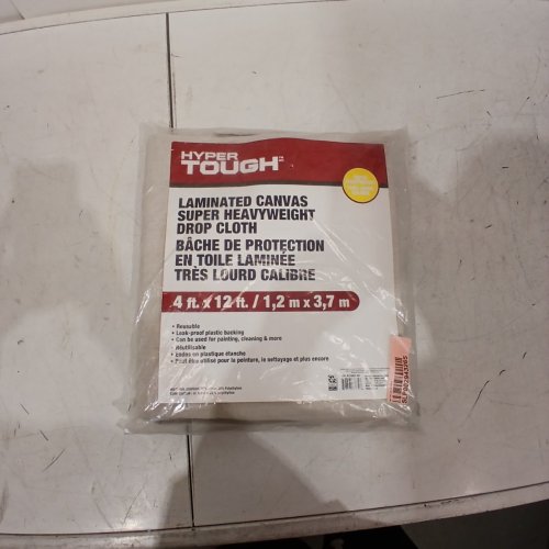 HYPER TOUGH LAMINATED CANVAS SUPER HEAVYWEIGHT DROP CLOTH - 4FT X 12FT image 2