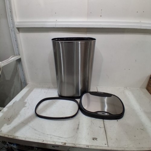 NINESTARS 50L MOTION SENSOR TRASH CAN, LARGE - SILVER (MODEL: DZT-50-25) image 2