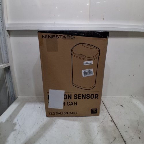 NINESTARS 50L MOTION SENSOR TRASH CAN, LARGE - SILVER (MODEL: DZT-50-25) image 5