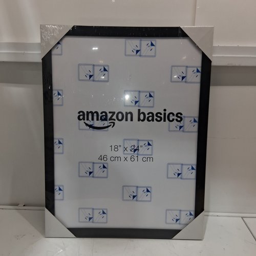 AMAZON BASICS WOOD POSTER RECTANGULAR FRAME - 18" X 24" - BLACK image 2
