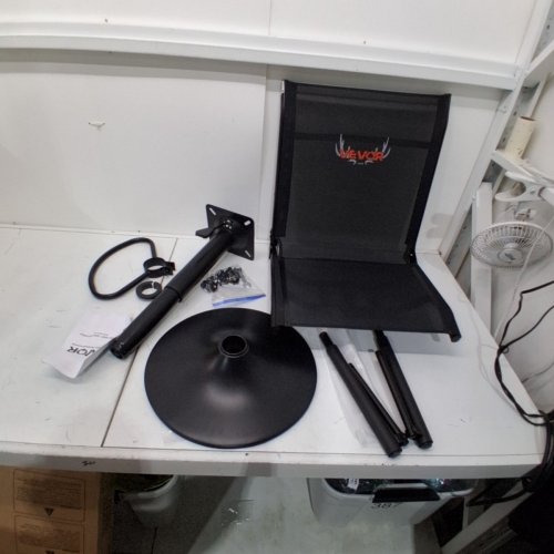HEAVY DUTY PORTABLE 360 SILENT SWIVEL HUNTING CHAIR - 350LBS MAX - BLACK (MODEL: XW-HC-02) image 3