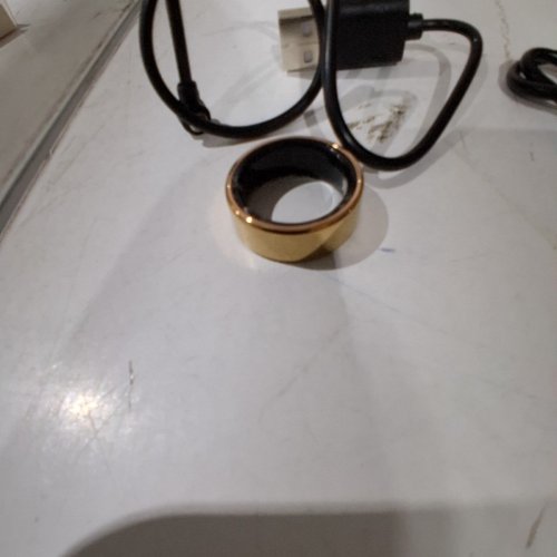 UNISEX SMARTHEALTH SMART RING WEARABLE FITNESS AND HEALTH TRACKER WITH COMPANION APP - SIZE 7 - GOLD image 4