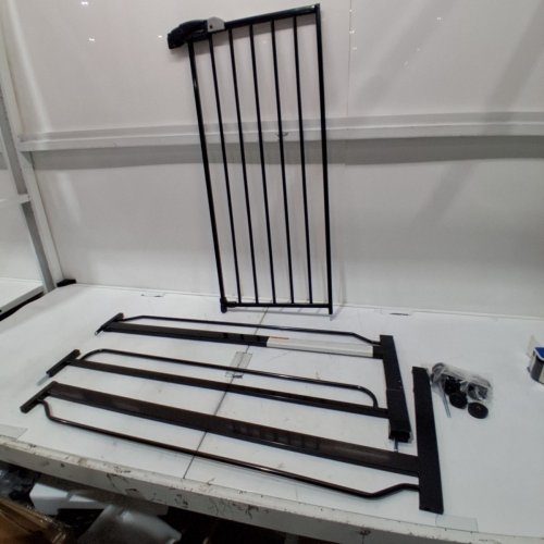 REGALO EASY STEP EXTRA WIDE WALK THRU GATE, PRESSURE MOUNT - 29'' TO 41.5'' - BLACK (MODEL: 1166 B DS) image 2