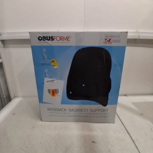 OBUS FORME LOW-BACK BACKREST SUPPORT CUSHION W/ REMOVABLE & ADJUSTABLE LUMBAR SUPPORT - (MODEL: LB-BLK-CB) image 4