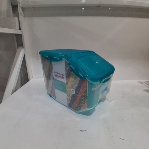 STARFRIT LOCKNLOCK STORAGE CONTAINER - 12L - TEAL/CLEAR image 2