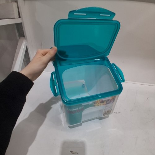 STARFRIT LOCKNLOCK STORAGE CONTAINER - 12L - TEAL/CLEAR image 3
