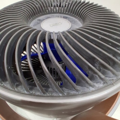 DREO POLYFAN 508S PEDESTAL AIR CIRCULATOR FAN WITH REMOTE AND AMBIENT LIGHTING - 35.04" TALL - 20DB - SILVER (MODEL: DR-HPF008S) image 9