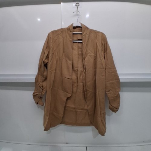 LIGHTWEIGHT OPEN LINEN BLAZER - MEDIUM - TAN/LIGHT BROWN image 2