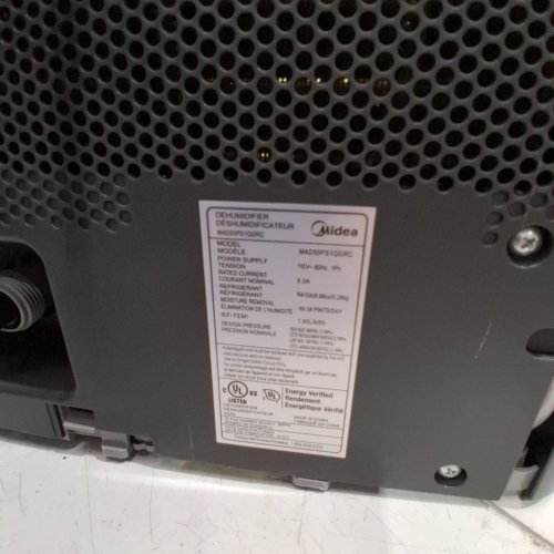 MIDEA CUBE DEHUMIDIFIER - 50 PINTS/DAY, 115 V - BLACK (MODEL: MAD50PS1QGRC) image 3