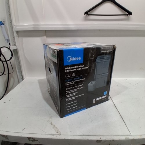 MIDEA CUBE DEHUMIDIFIER - 50 PINTS/DAY, 115 V - BLACK (MODEL: MAD50PS1QGRC) image 8