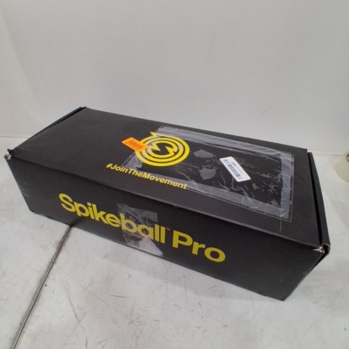 6PC SPIKEBALL PRO KIT TOURNAMENT EDITION WITH STRONGER PLAYING NET NEW BALLS DESINGED TO ADD SPIN, WITH BALL PUMP & BALL SIZE GAUGE - BLACK/YELLOW (MODEL: S-PRO-001) image 5