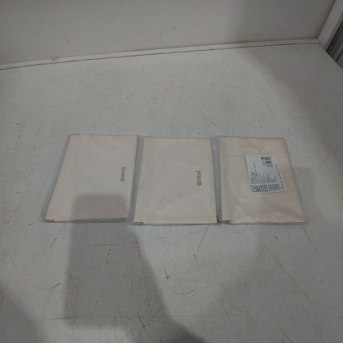 3PC ONKNI RECTANGULAR MAGNETIC CLOSURE SMALL POUCHES - 7" X 5" - CREAM image 2