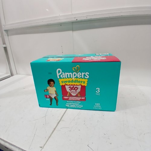120PK PAMPERS SWADDLERS 360° PULL-ON DISPOSABLE DIAPERS - SIZE 3 image 2