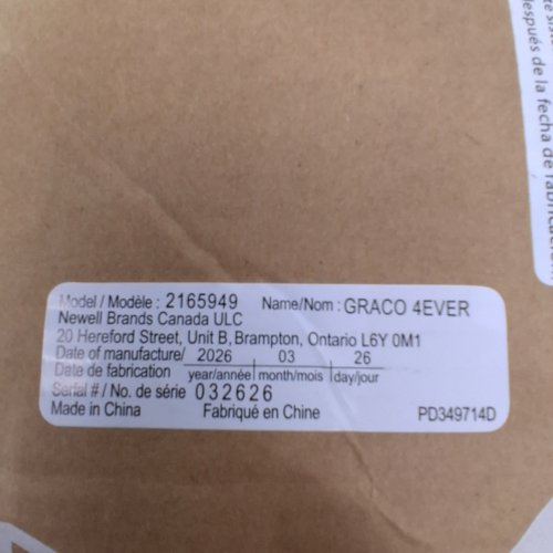 GRACO 4EVER 4-IN-1 CAR SEAT WITH RAPID REMOVE COVER IN LOFTON (MODEL:2165949) image 2