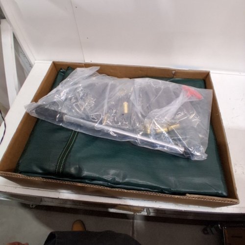 UNDERGROUND SAFETY POOL COVER - 14FT X 28FT - GREEN/GREY (MODEL: 14X28FT) image 2