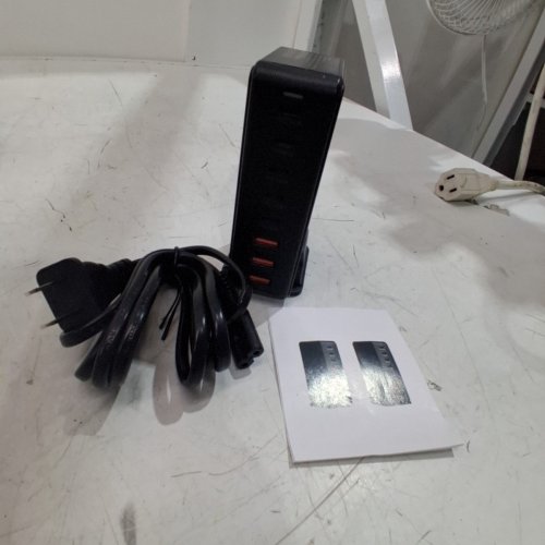 GAN PRO 8-PORT DESKTOP FAST CHARGER, 268W - BLACK (MODEL: YMS-008) image 3