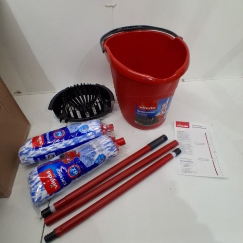 VILEDA QUICKWRING BUCKET WITH TORSION WRINGER - RED (MODEL: 4038121) image 2
