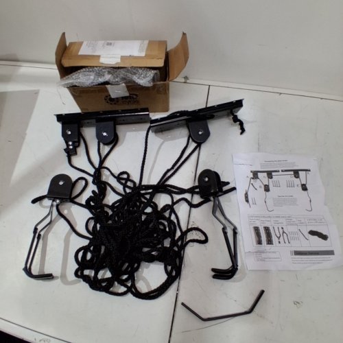 RAD CYCLE PRODUCTS HEAVY DUTY BIKE LIFT HOIST FOR CEILINGS UP TO 12FT, 100LBS MAX - BLACK (MODEL:83-DT5235) image 2