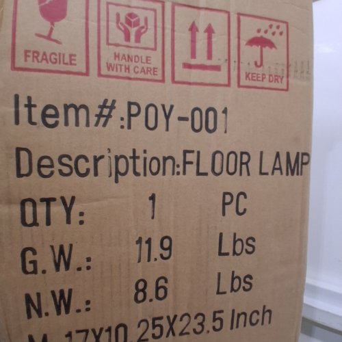 POLLY TASK FLOOR LAMP - 65" - BLACK (MODEL: P0Y-001) image 3