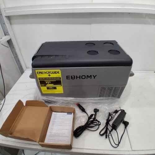 EUHOMY CAR ELECTRIC REFRIGERATOR COOLER WITH APP CONTROL - 32QT - 12V - GREY (MODEL: CF001-35GR-CAEH)) image 3