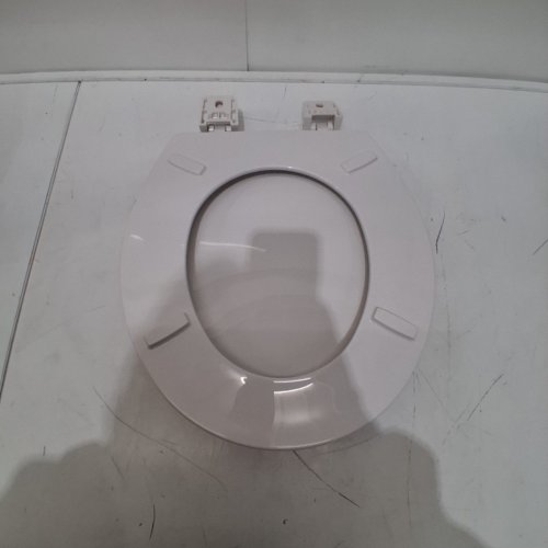 CENTOCO ROUND CENTOCORE MOLDED HEAVY DUTY TOILET SEAT - 17" - WHITE (MODEL: DS700-001) image 4