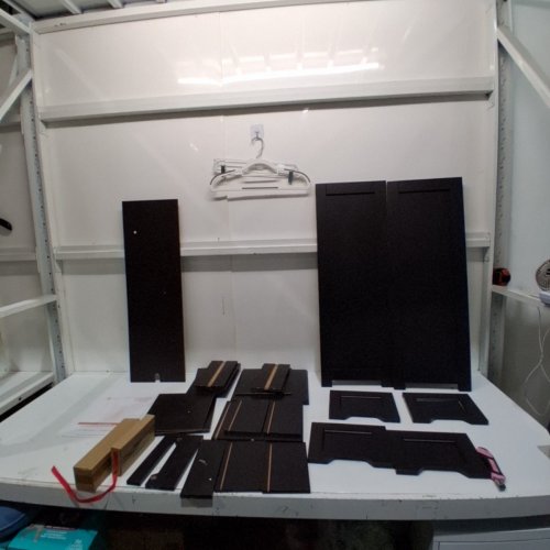 GIZOON BATHROOM STORAGE CABINET - 33" X 11" X 11" - DARK BROWN (MODEL: AP27-DB) image 3
