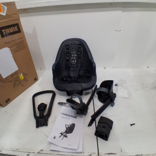 THULE YEPP NEXXT 2 MINI UNIVERSAL FRONT MOUNTED LIGHTWEIGHT AND BREATHABLE SEAT WITH ADJUSTABLE FOOTRESTS AND 5 POINT HARNESS - BLACK (MODEL: 12021101) image 2