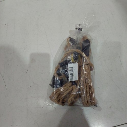 2PK ROPE-WRAPPED PENTAND HANGING LIGHT KIT - 15FT - NATURAL / BLACK image 4