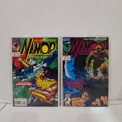 4 ASSORTED MARVEL AND DC COMIC BOOKS - NAMOR THE SUB-MARINER #23, #39, #41, ROBIN II THE JOKER'S WILD #1 - VARIOUS AUTHORS image 4