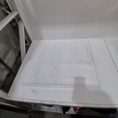 ACRYLIC SERVING TRAY - 24" X 24" - CLEAR image 3