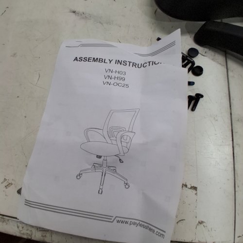 ADJUSTABLE MESH ERGONOMIC HOME OFFICE DESK CHAIR - 20" X 35" - BLACK - (MODEL:VN-H03) image 6