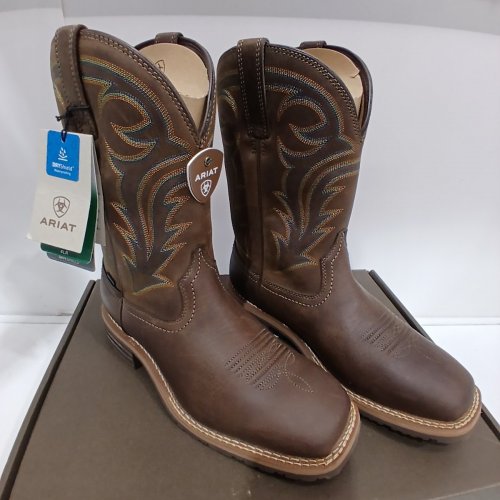 MENS HYBRID RANCHER H2O WESTERN BOOTS - SIZE 10 EE - BROWN (STYLE: 10014067) image 2