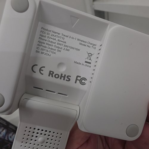LAMICALL 3-IN-1 FOLDABLE MAGSAFE PORTABLE WIRELESS CHARGING STATION DESIGNED FOR APPLE PRODUCTS - WHITE (MODEL: T10) image 3