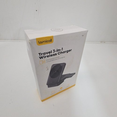 LAMICALL 3-IN-1 FOLDABLE MAGSAFE PORTABLE WIRELESS CHARGING STATION DESIGNED FOR APPLE PRODUCTS - WHITE (MODEL: T10) image 5